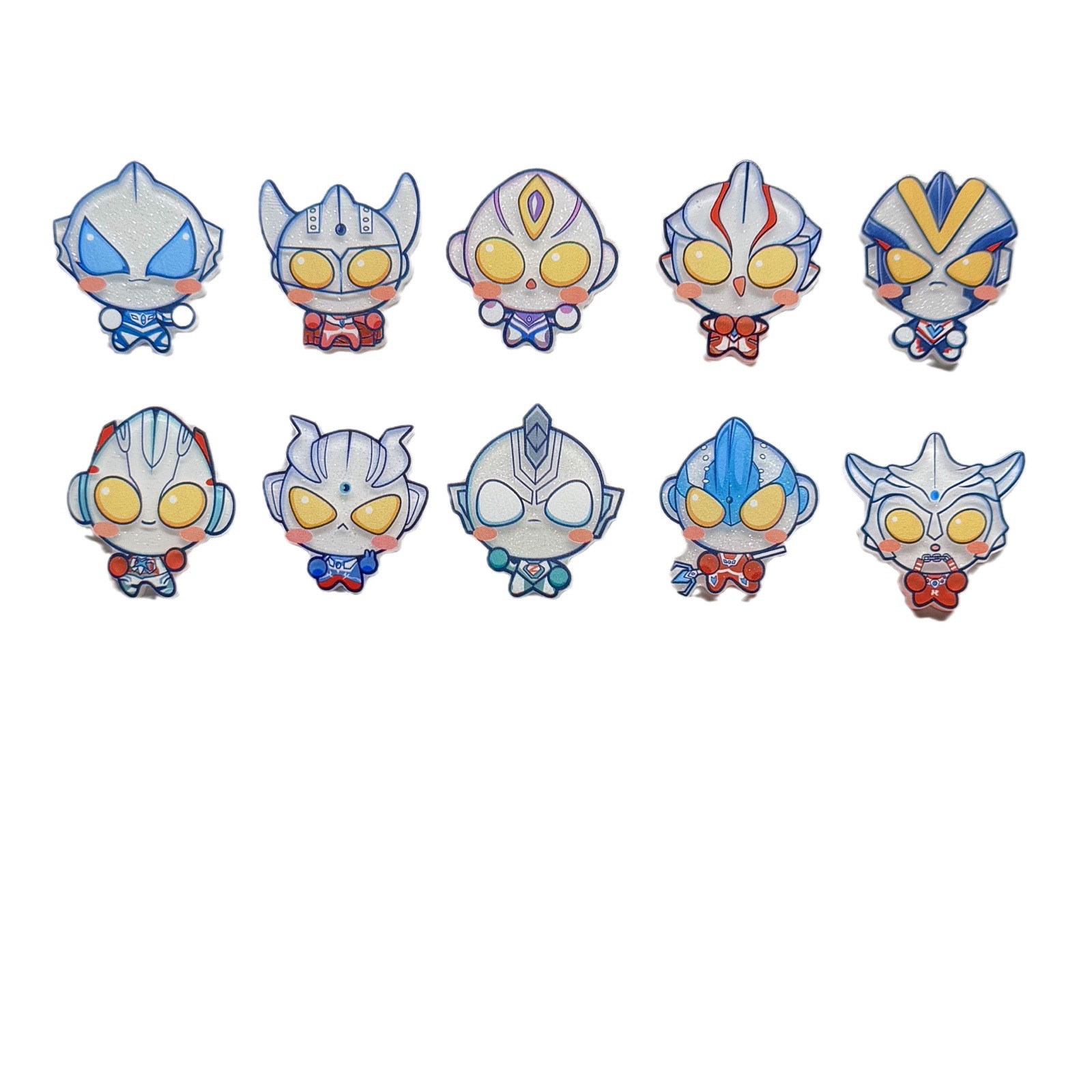 Acrylic cute cartoon Ultraman series diy jewelry accessories patch children's badge brooch wholesale