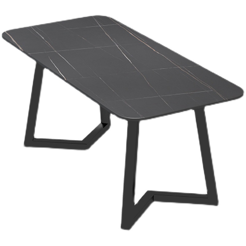 Industrial Style Iron Slate Dining Table Bistro Music Bar Coffee Western Restaurant Milk Tea Shop Light Luxury Fashion Tables and Chairs