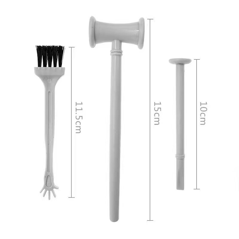 Chenghai Digging Three-piece New Archaeological Digging Tools Black Plastic Hammer Children's Dinosaur Toys Wholesale