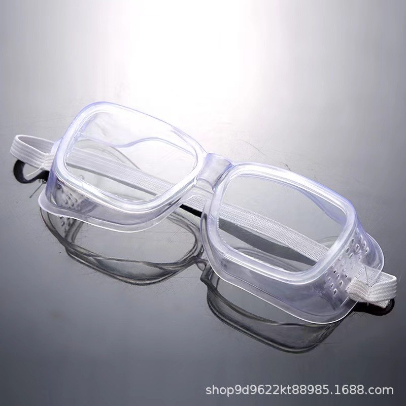 Industrial labor protection glasses soft edge dustproof glass small goggles protective glasses windproof sand anti-splash polished goggles