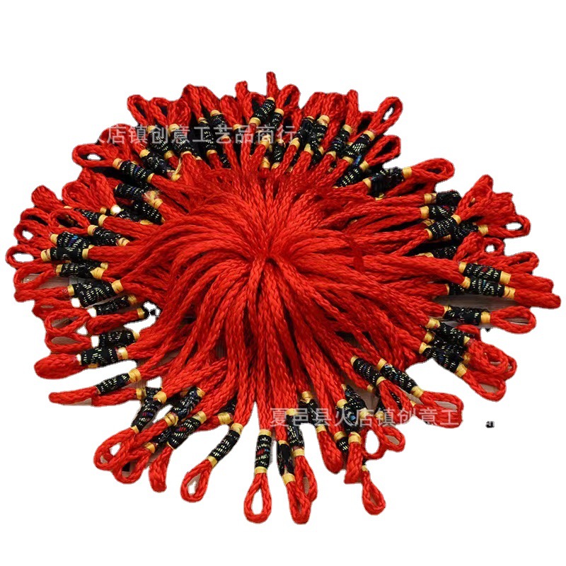 Chinese Knot Sling Pendant Black Cloth Hanging Head Decoration Pure Hand-Woven Tassel Tassel Packaging Gift Box Boutique Sling