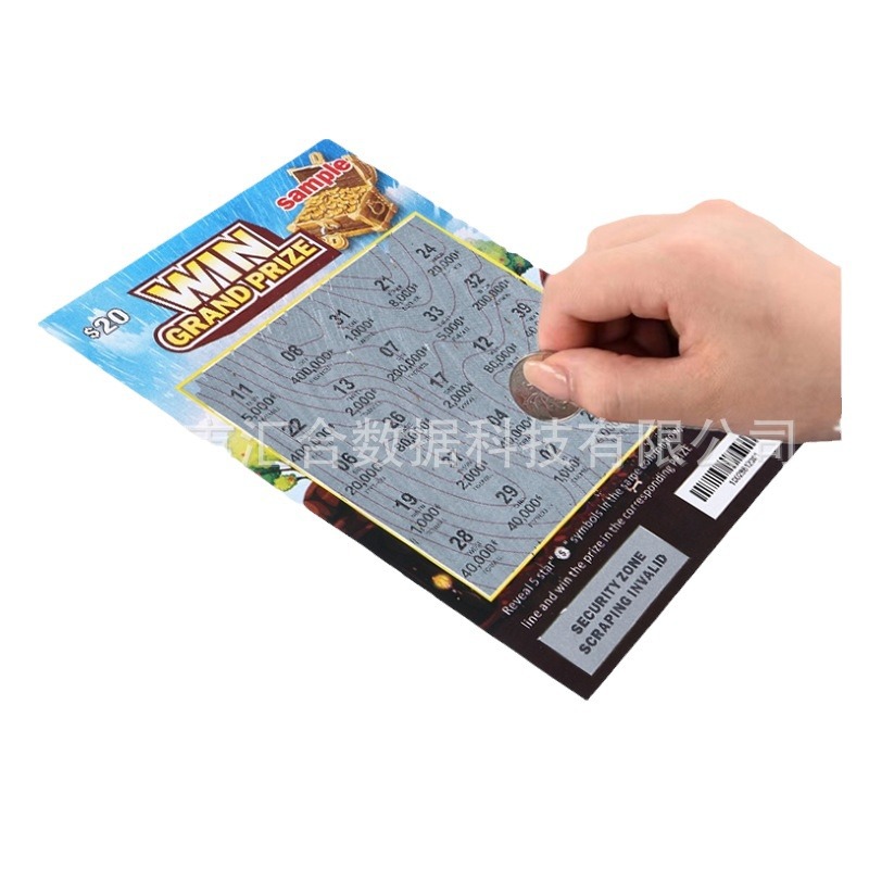 Custom Printing Manufacturer of Lottery Scratch-Off Cards, Foreign Anti-Counterfeiting Lottery Scratch-Off Cards, Custom-Made Scratch-Off Cards