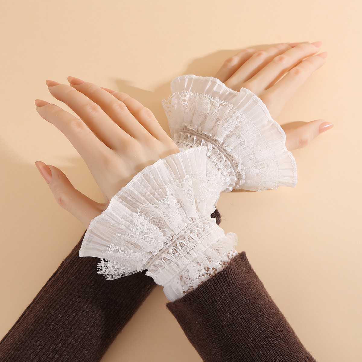 Fake Sleeves, Long Lace Fake Sleeves, Sweet Lace Bell Sleeves, Extended Korean-Style High-End Cuffs Wholesale