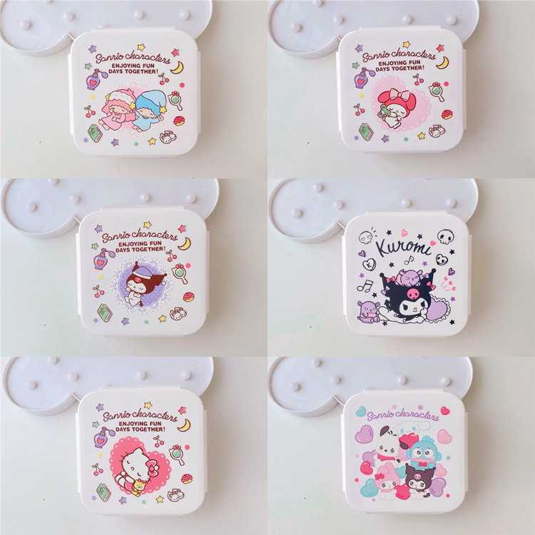 Japanese-style Sealed Fresh-keeping Box Cartoon Cute Student Microwave Heating Food Box Storage Box Lunch Box