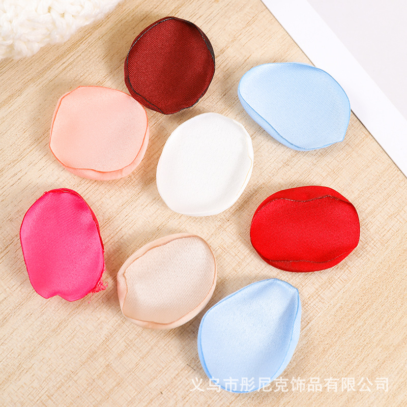 Cross-Border Hot Selling Roasted Burnt Edge Fabric Simulated Rose Fake Petals Wedding Room Decoration Materials Accessories Wedding Supplies