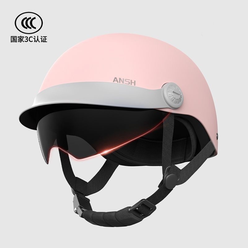 3C certification electric battery car helmet ladies summer sunscreen breathable safety helmet motorcycle riding helmet four seasons half helmet