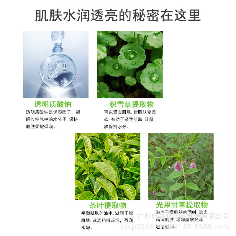 Mask Men's Green Tea Oil Control Brightening Skin Soothing Acne Tightening Pore Tablets Hydrating Moisturizing Mask Skin Care