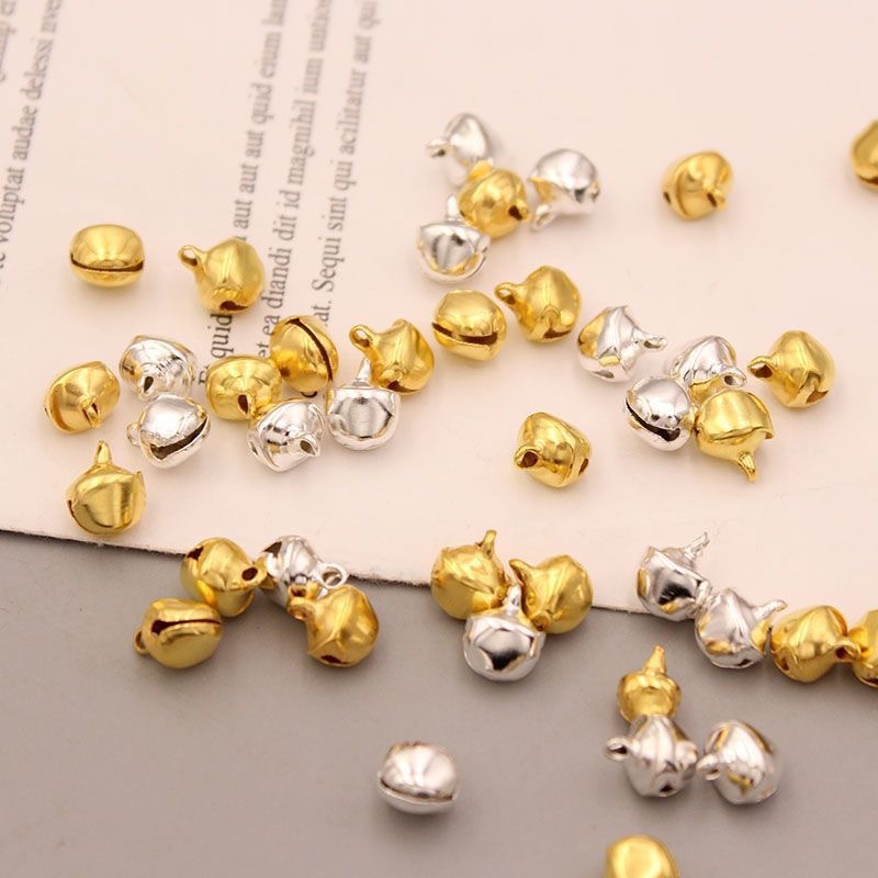 6/8MM Water Drop Iron Bell diy Antique Hairpin Hair Accessories Material Tassel Decorative Pendant Accessories