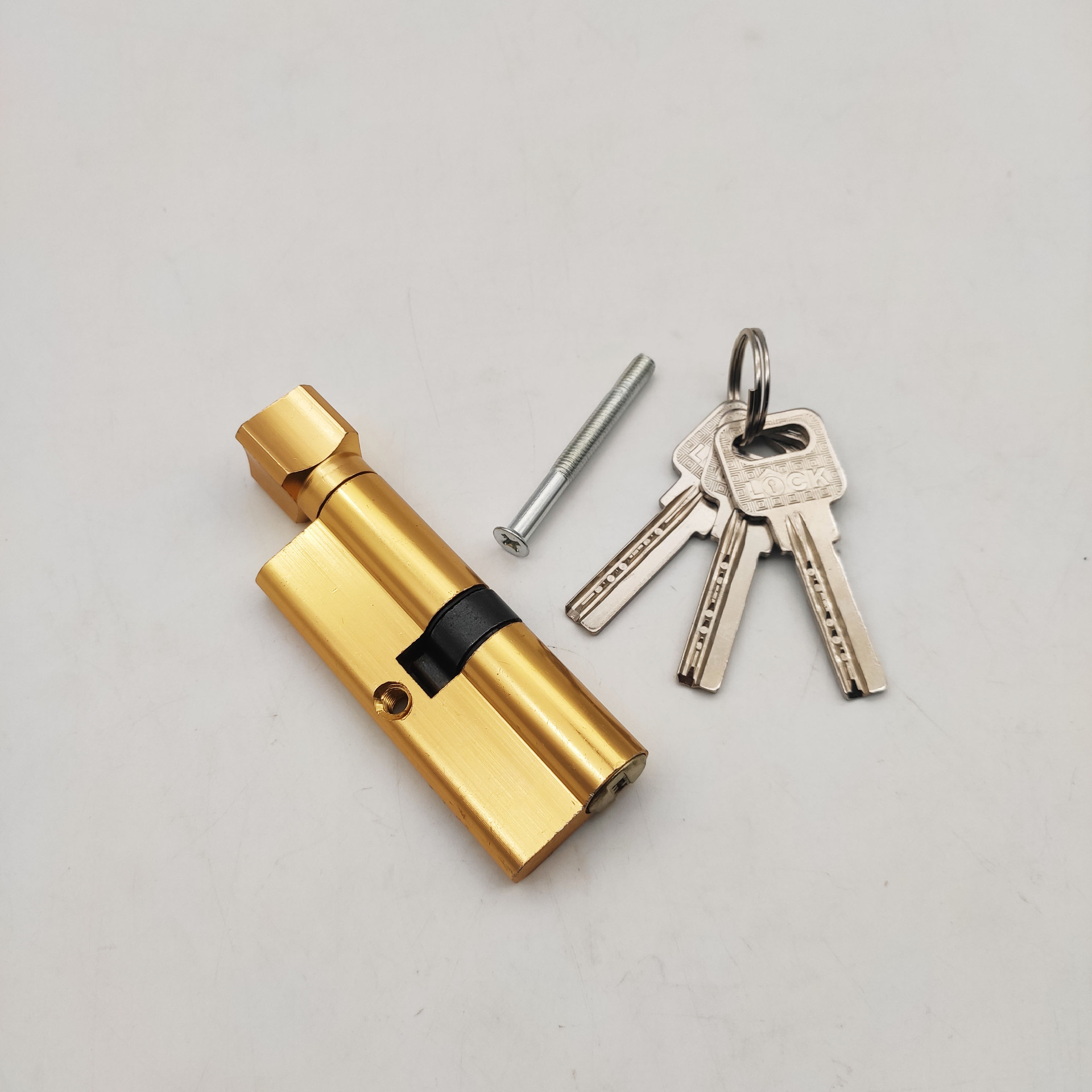 Interior Door Lock Cylinder, Inner Door Lock Cylinder, Pure Copper Small 70 Lock Cylinder, Wooden Door Lock Cylinder, Lock Cylinder for Bedroom Door