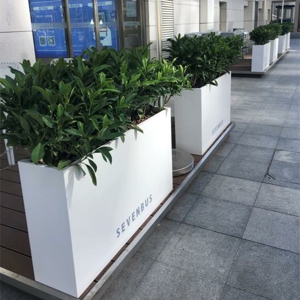 Stainless Steel Outdoor Combination Flower Box Wrought Iron Flower Bed Sales Department Commercial Street Fence Partition Screen Flower Stand Flower Trough