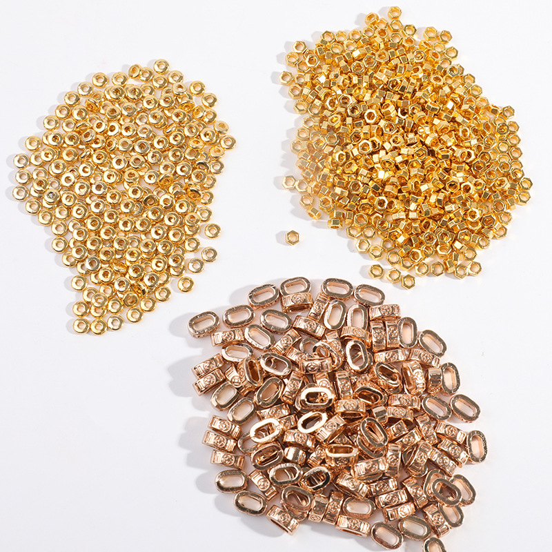 Beaded color retention large hole beaded bracelet necklace positioning loose beads material diy handmade jewelry accessories