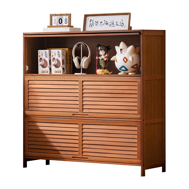 Storage Cabinet Bookcase Floor Simple Living Room Storage Cabinet Bedroom Storage Cabinet Office Storage Rack Multi-layer with Door