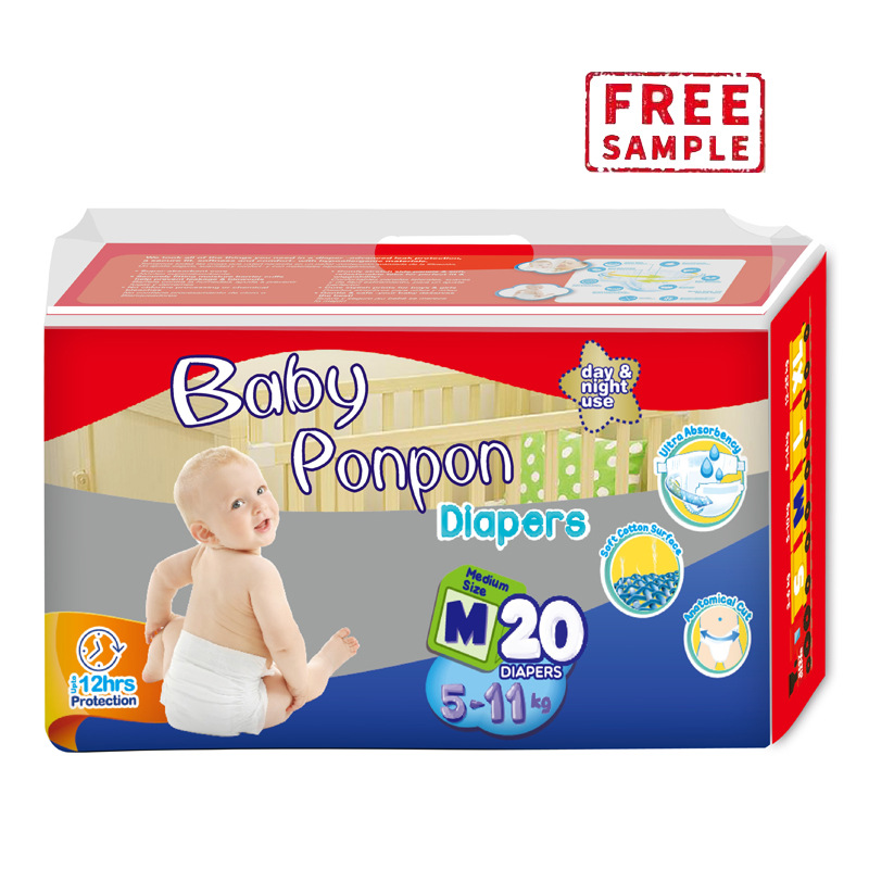 Manufacturer Processes Customized Baby Diapers for Foreign Trade Export Disposable Diapers Processing Oem Baby Diapers