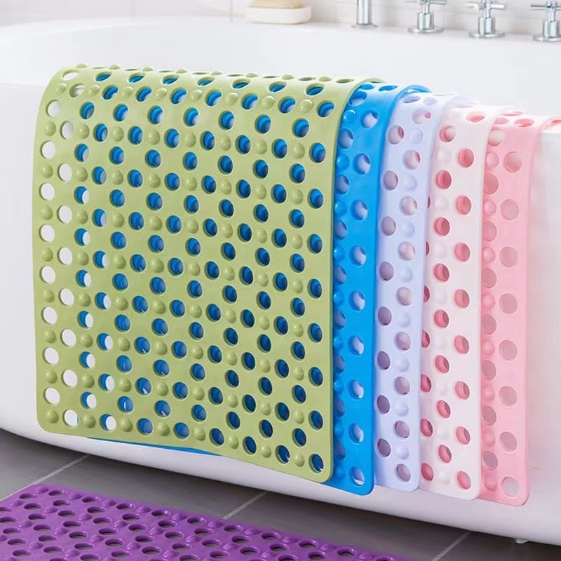 Bathroom Large Hole Anti-Slip Mat Shower Room Household Bath Toilet Foot Mat Toilet Floor Mat Waterproof Bathtub Foot Mat