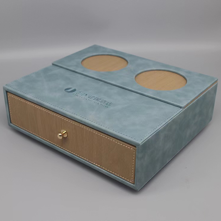 Коробка для расходных материалов из высококачественной кожи с подставкой, органайзер для столешницы, коробка для зубных щеток в гостиничном номере