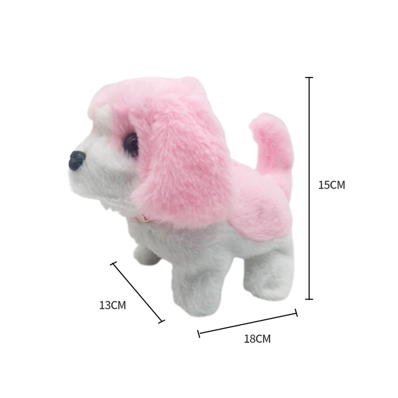Simulation electric dog plush electric puppy can walk, call, nod, tail, Teddy dog pet children's toy