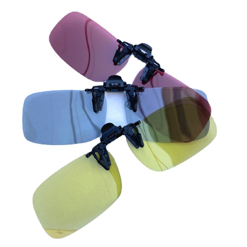 Fishing glasses clip to increase the clarity of polarized light outdoor viewing drift night vision wine red myopia