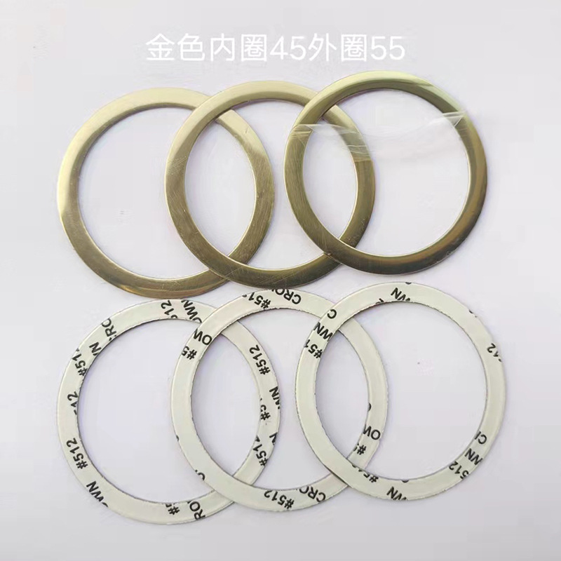 The wireless charging and guiding magnetic sheet can be made in various sizes, and the adhesive can also be used for die-cutting and punching wireless charging at will.