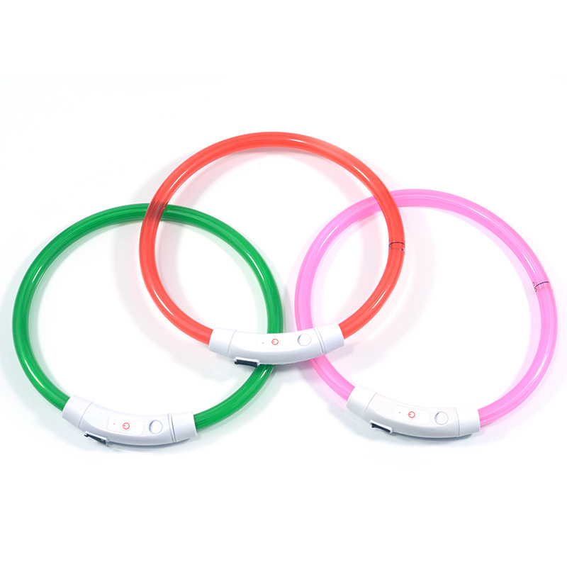 Luminous Collar Pet Collar Dog Collar USB-Type-C Charging LED Luminous Collar Dog Luminous Collar