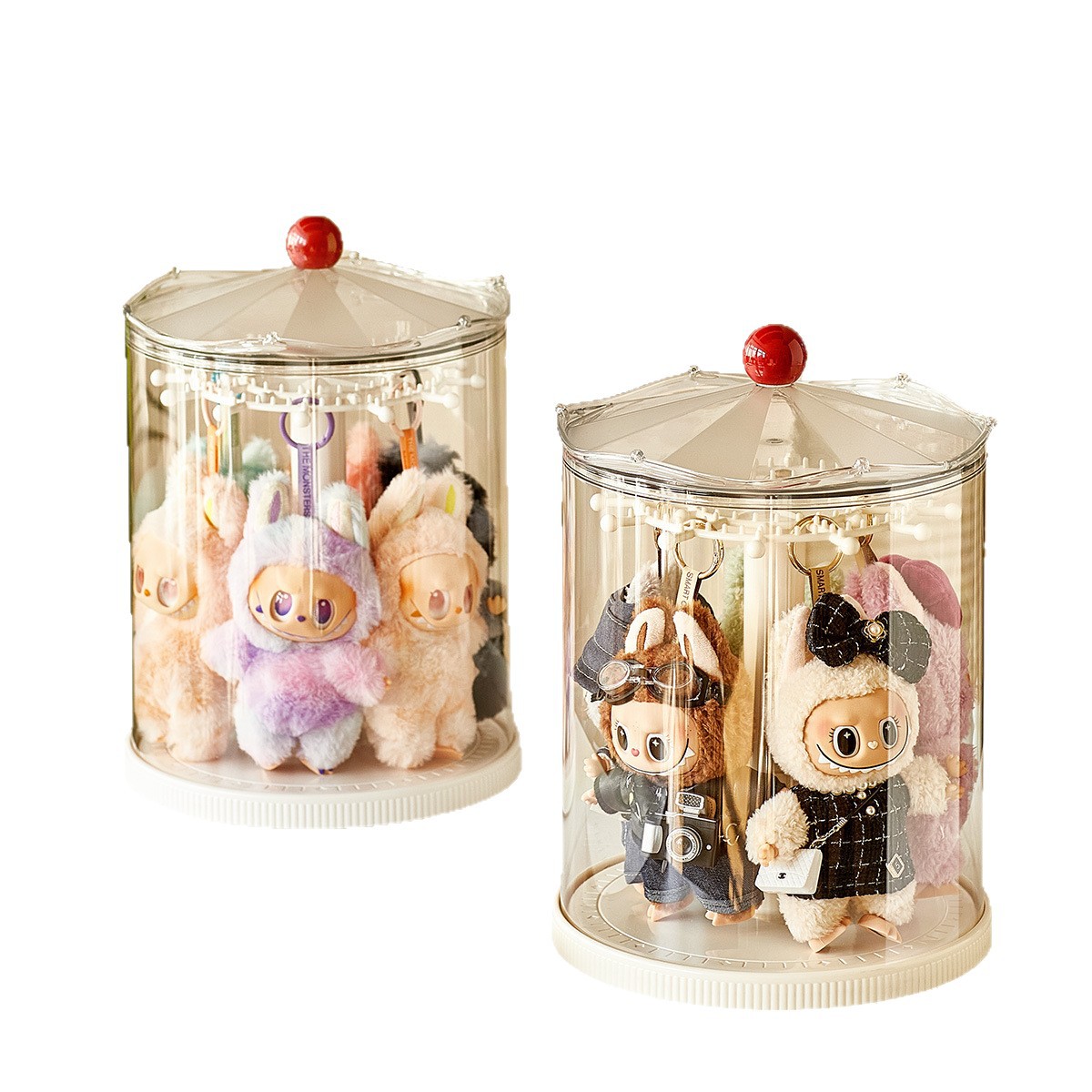 Blind Box Storage Display Stand Large Capacity Rotating Hanging Display Box Hand-Made Display Cabinet Toy Storage Box Round