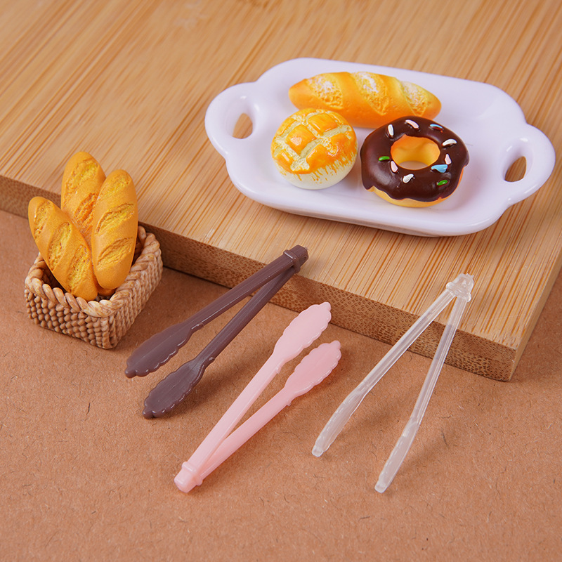 Mini tweezers DIY miniature food play matching bread clip doll house mini kitchen kitchen kitchen utensils props