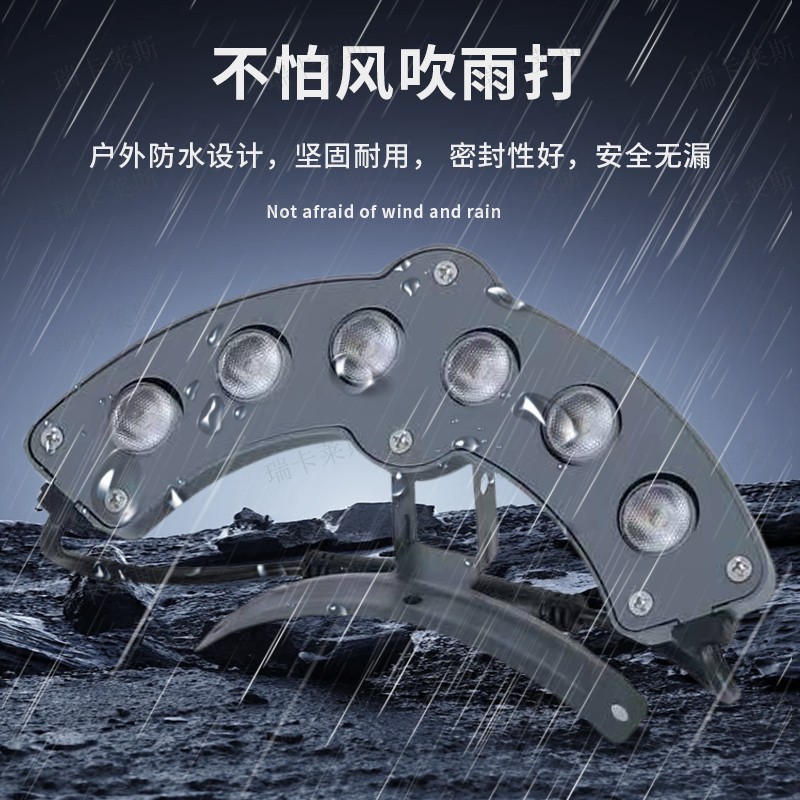 Led Outdoor Waterproof Ancient Building Pavilion Corrugated Light B&B Eaves Tile Light 24V Temple Archway Crescent Light