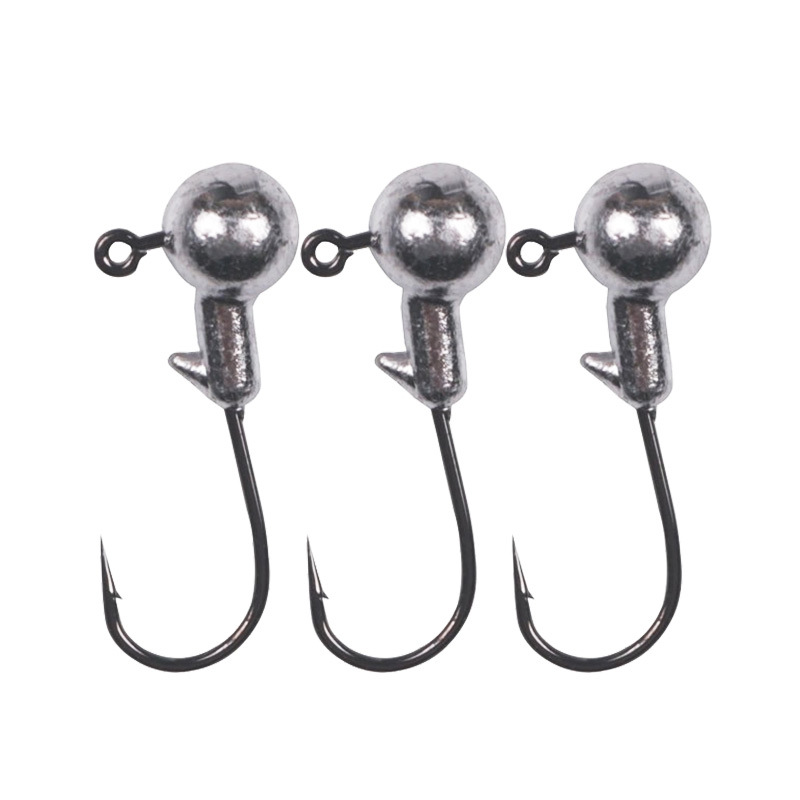 Wholesale Lure Bait Lead Head Hook Soft Bait Soft Worm Curly Tail Maggot Fishing for Snakehead Fish, Bass, Catfish, Mandarin Fish, Colorful Nude Color