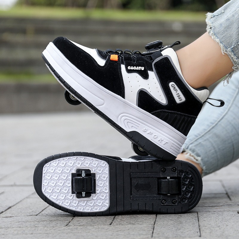 儿童暴走鞋学生轮滑鞋女童双轮变形男孩溜冰滑轮旱冰鞋跨境专供鞋