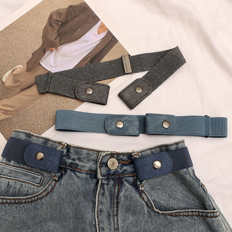 Fanli Lazy Belt Invisible Seamless Trouser Belt for Men and Women Elastic Elastic Student Jeans Belt Waist Artifact