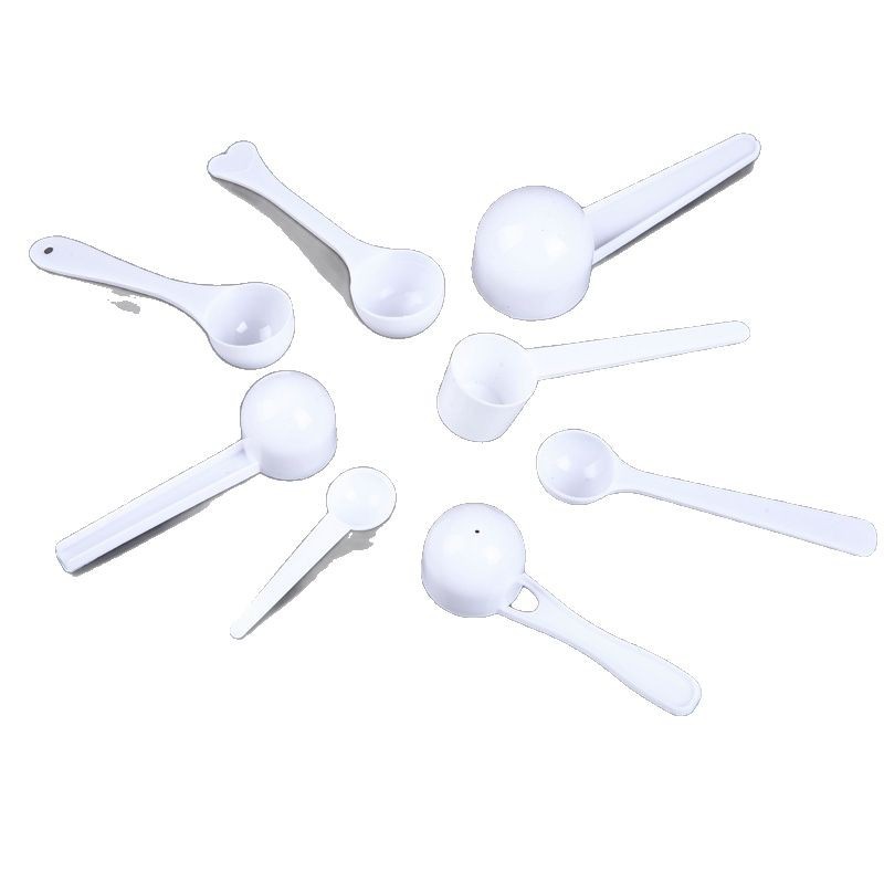 Factory wholesale milk powder spoon quantitative spoon 1g2g3g5g10g15g baking plastic small spoon printed LOGO