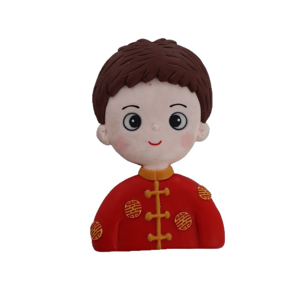 Factory Wholesale New Year's Gift Ornaments, Soft Clay Ornaments, New Year Decorations, New Year Decorations for Stalls, Small Commodities