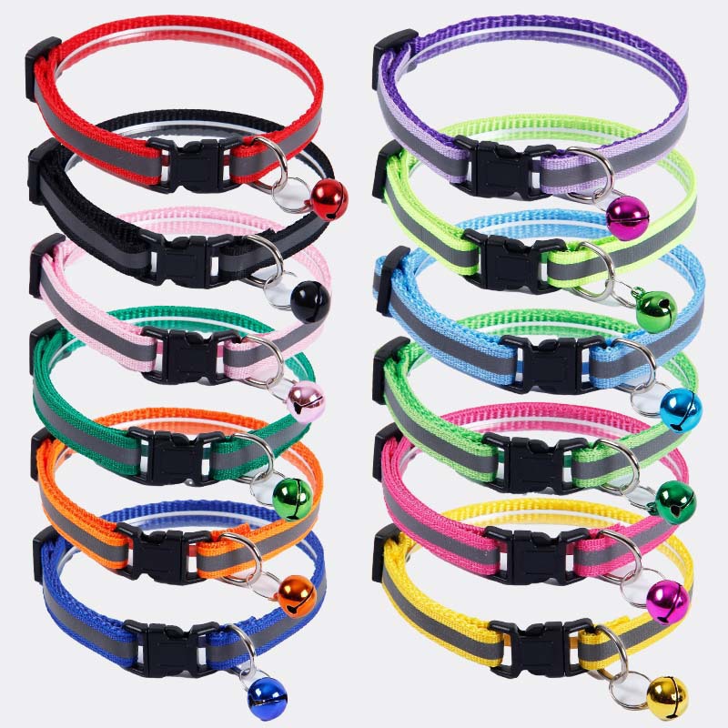 Cross-Border Pet Collar Reflective Anti-Lost Puppy and Cat Collar Small and Medium-Sized Pet Supplies Dog Collar Wholesale