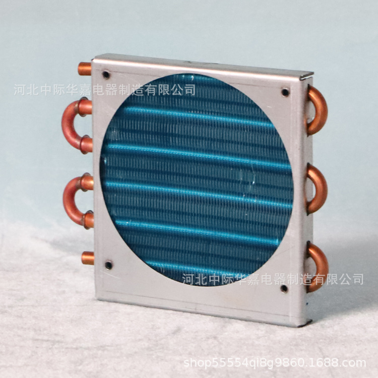 B CP1x6x120 mini condenser mini radiator copper tube finned air-cooled evaporator small heat exchanger