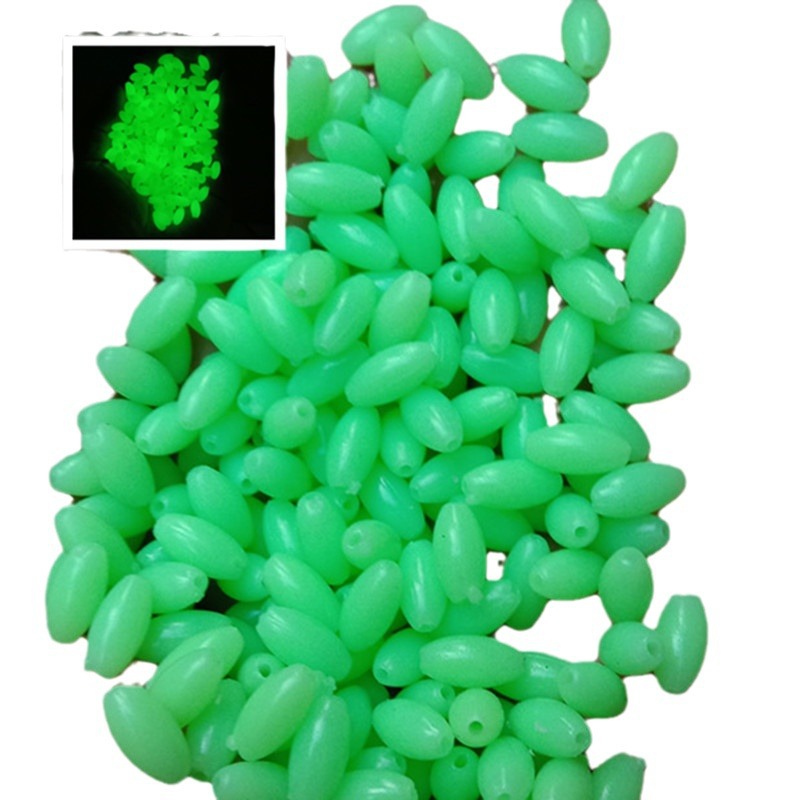 Float fishing eye-catching bean olive streamlined eye-catching bean floating tail night fishing eye-catching soybean fishing gear accessories factory