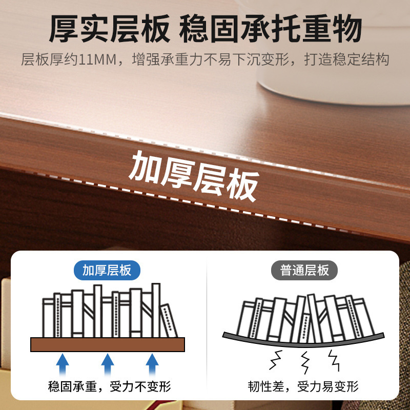 Bookshelf Floor Storage Rack Living Room Household Low Cabinet Storage Cabinet Bedroom Storage Cabinet Prellis Cabinet Bay Window Bookcase