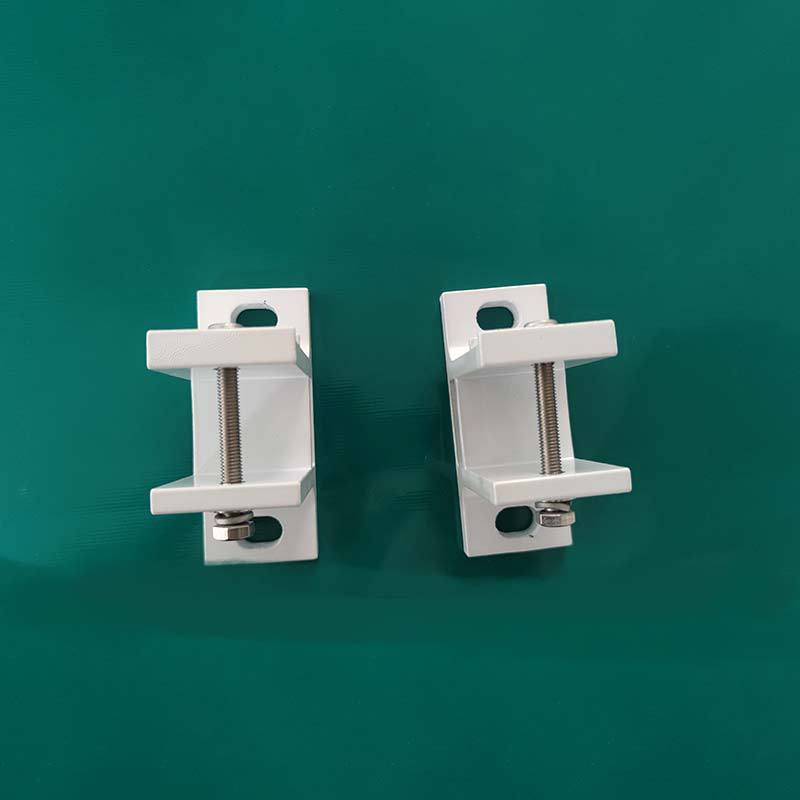 White Painted Awning Installation Wall Code Fixing Accessories Aluminum Alloy Canopy Material Spot Square Tube Wall Code