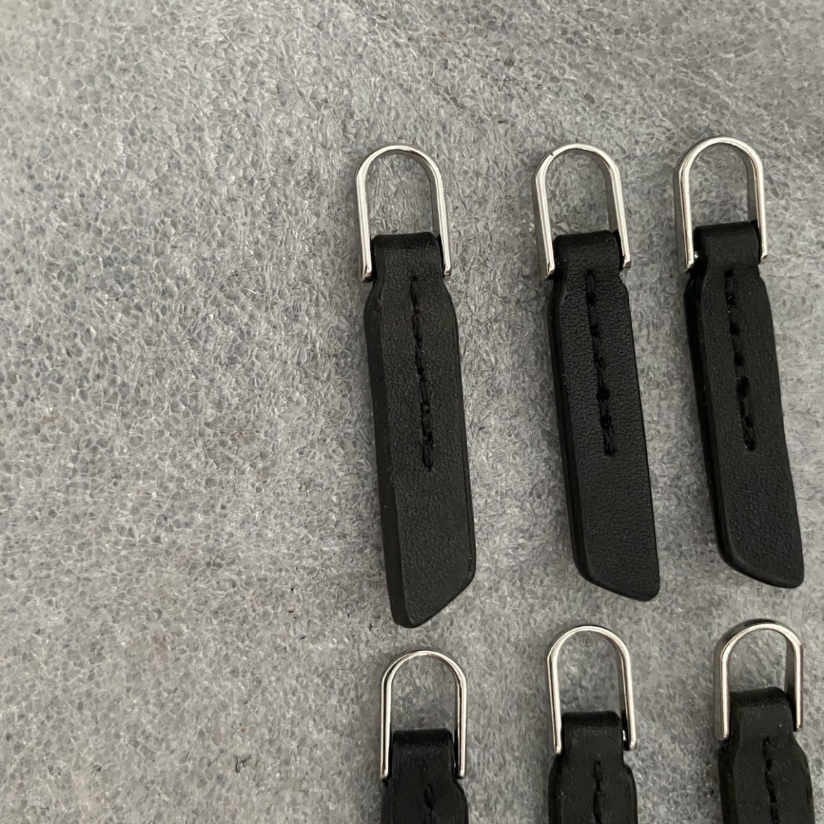 Simple Leather Trim Pull-tab Bag Handbag Zipper Pendant Casual Pants Clothing Accessories Pull Lock Black Pendant