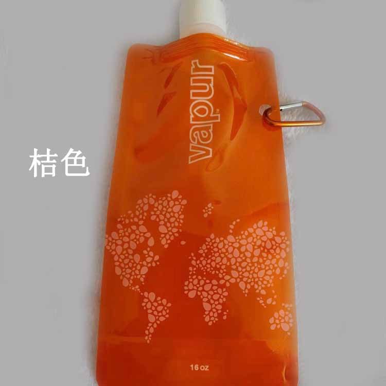 Mountaineering Vapur Portable Folding Water Bag Plastic Outdoor Sports Water Bottle Drinking Bag 500ml Manufacturer Wholesale Portable