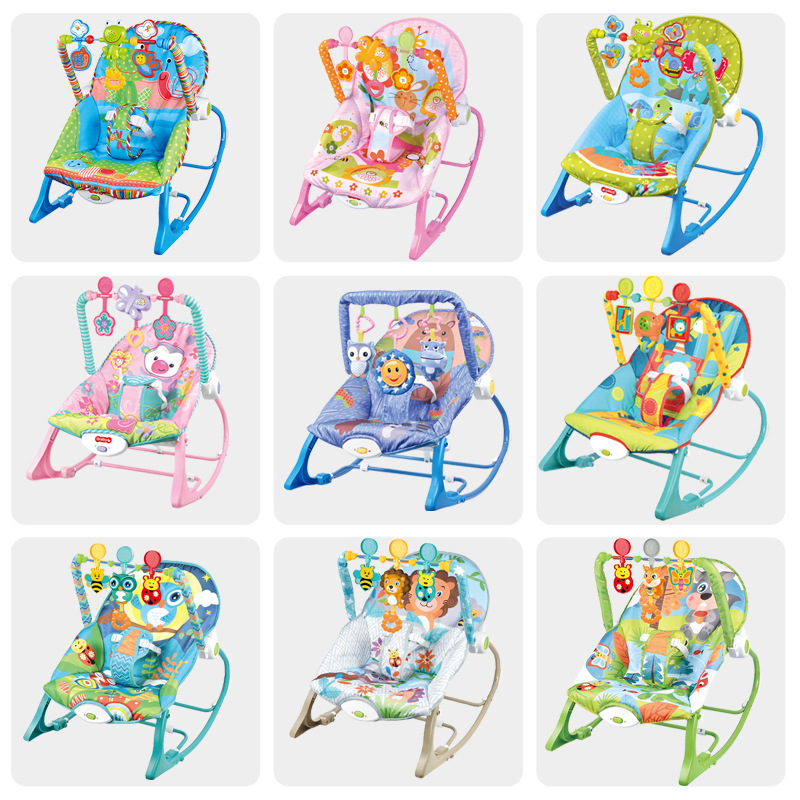 Cross-Border Hot Selling Baby Rocking Chair Toys 1-3 Years Old Baby Electric Music Soothing Recliner to Coax Baby Artifact Wholesale