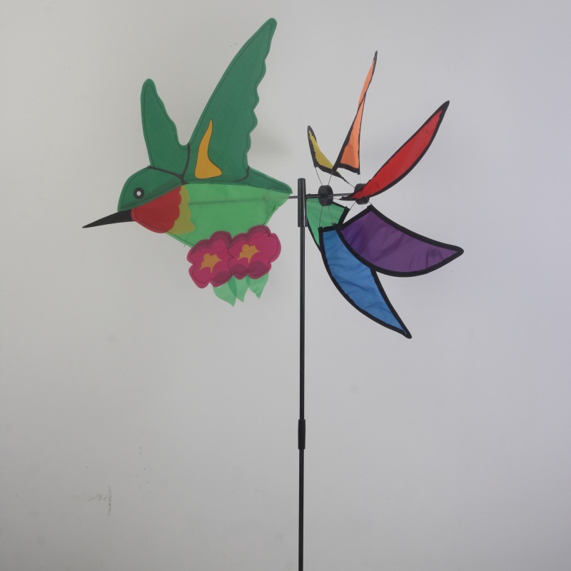 Детские игрушки с уличного прилавка, колибри, ткань, трехмерный ветерок, уличное украшение, цветное, оптовая распродажа по специальной цене