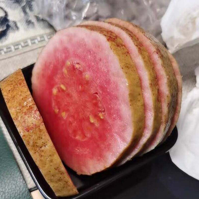 Sf/Jingdong Free Shipping Fujian Zhangzhou Red Heart Guava Fruit 2.5kg Soft Heart Glutinous Guava Fruit Whole Box Fresh