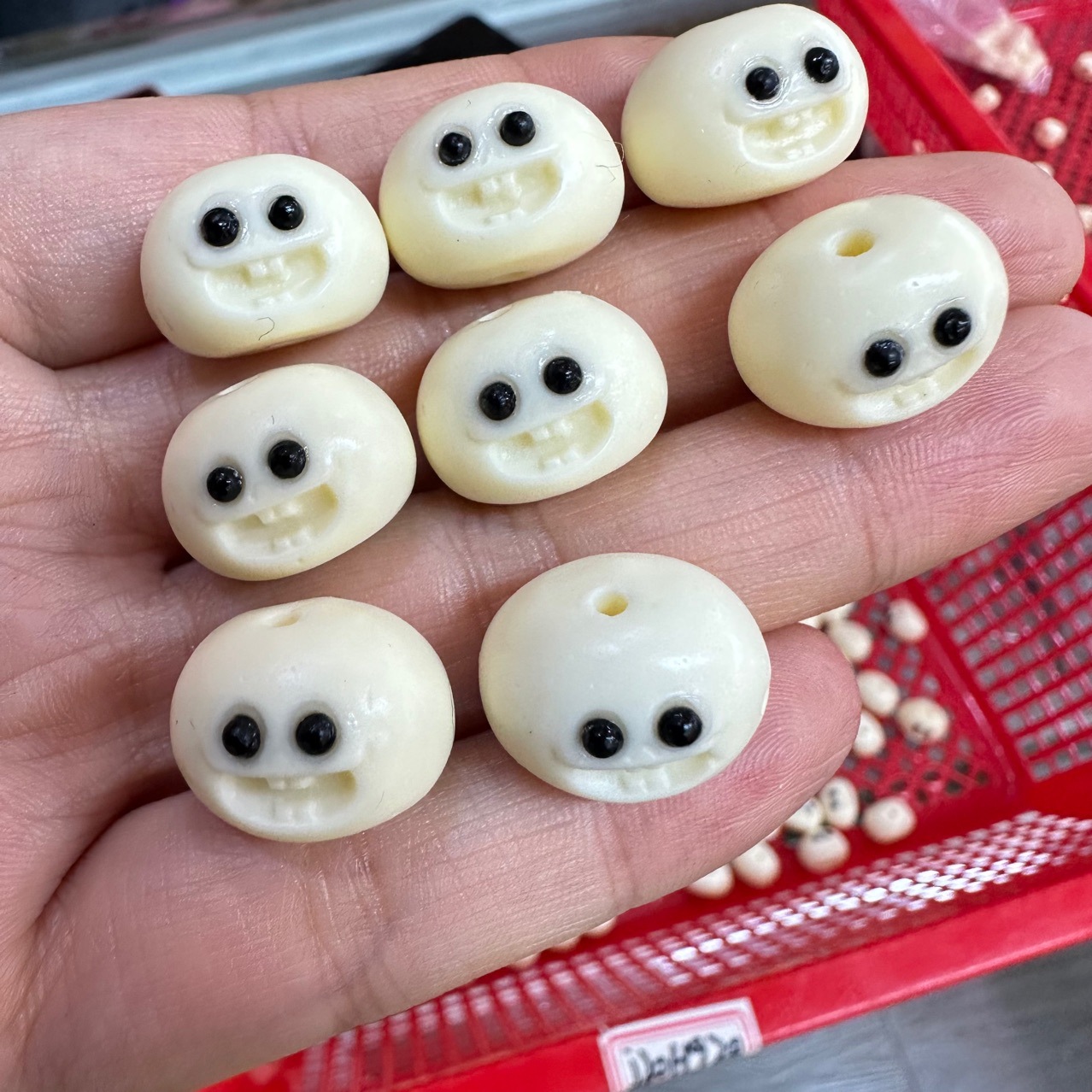 Ivory Fruit Carved Steamed Buns DIY Bodhi Fruit Bracelet Super Cute Accessories Handheld Accessories for Men and Women