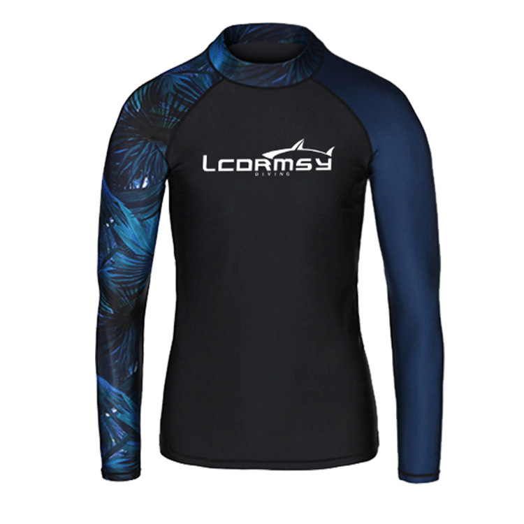 LCDRMSY genuine goods New Diving Suit Split Men's Long Sleeve Sun Protection Swimsuit Surfing Scuba Suit Men's Jellyfish Suit