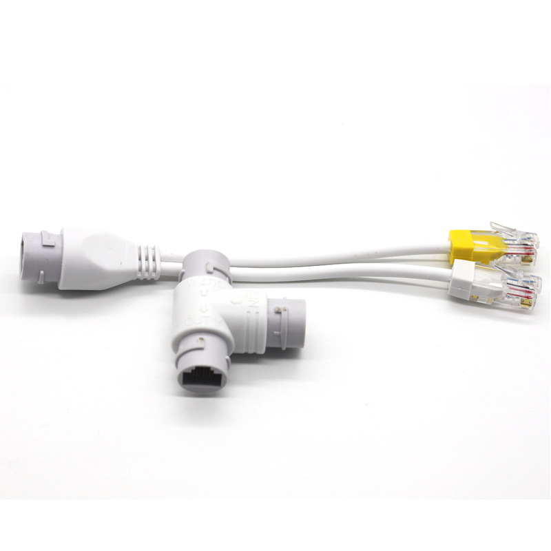 1 Point 2Poe Splitter Network Splitter One Point Two Simplifies Deployment Wiring Network Cable to Connect 2 Devices at the Same Time