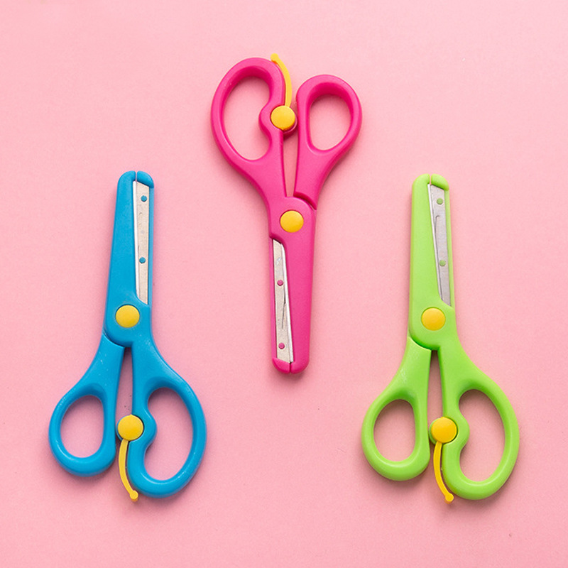 Children's Scissors, Safe, Handmade, Round-Headed, Stationery, Kindergarten Paper-Cutting, Primary School Students' Art, Art and Craft, Office Scissors Wholesale