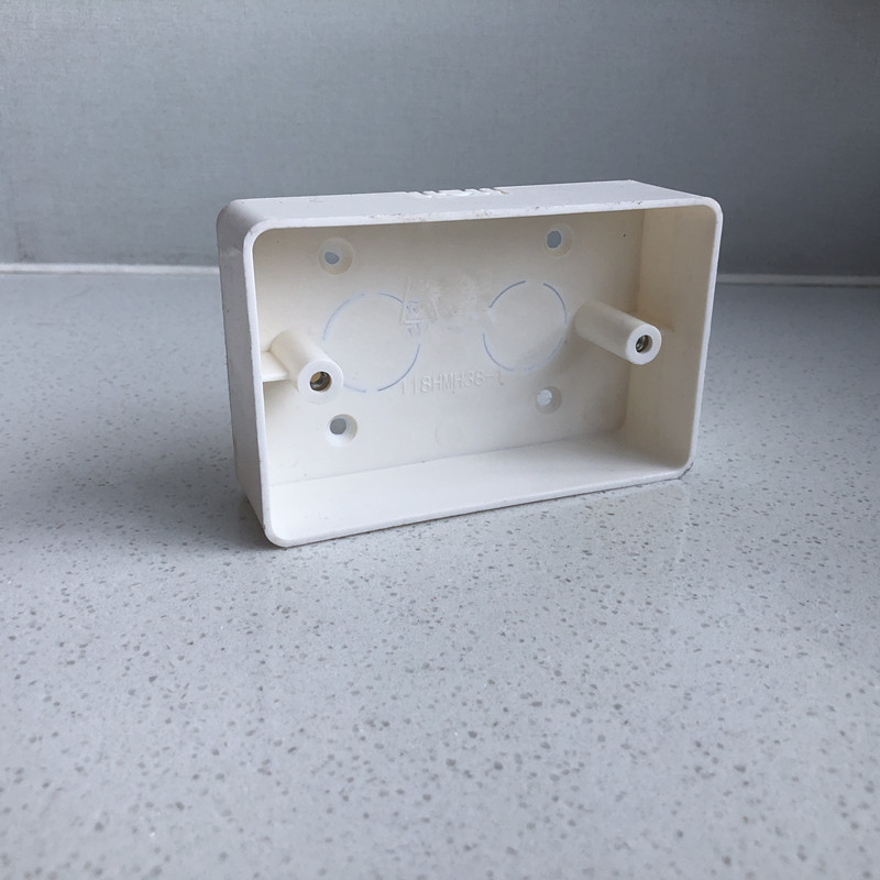118 type open-mounted bottom box PVC junction box open box 118HMH38 household flame retardant switch socket trunking junction box