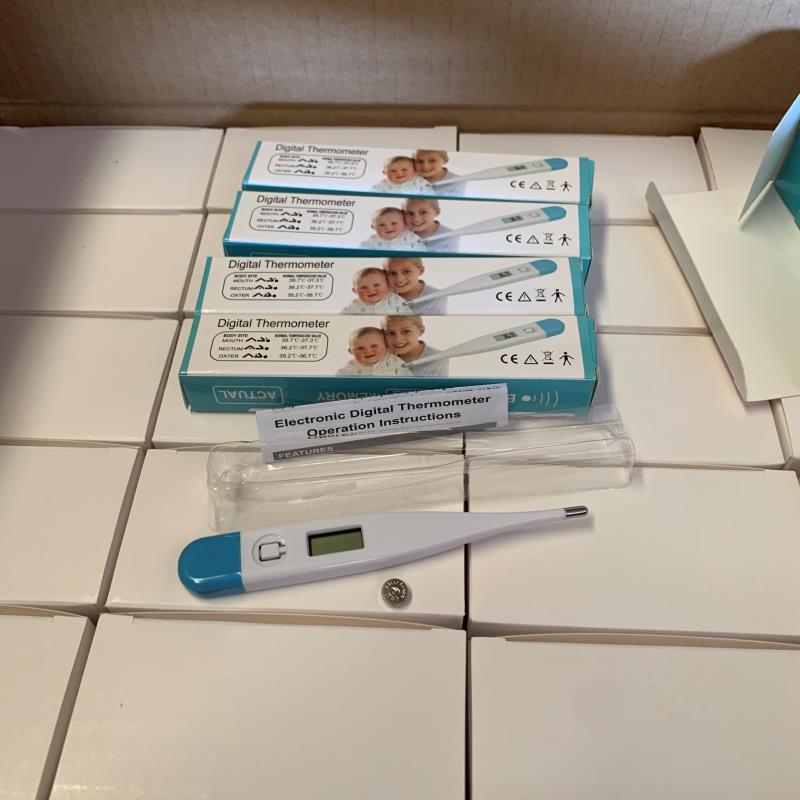 Electronic Body Temperature Counting Thermometer Wholesale Household Thermometer Probe Soft Head Baby Oral Thermometer