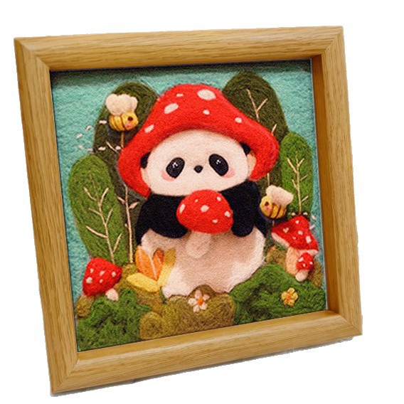 Wool Felt DIY Material Package Handmade Pendant Couple Birthday Gift Cartoon Photo Frame Decorative Painting