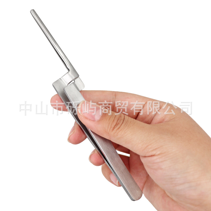 Straight Head Stainless Steel Bite Paper Tweezers for Adjusting Bite, Convenient Bite Paper Holding Tweezers
