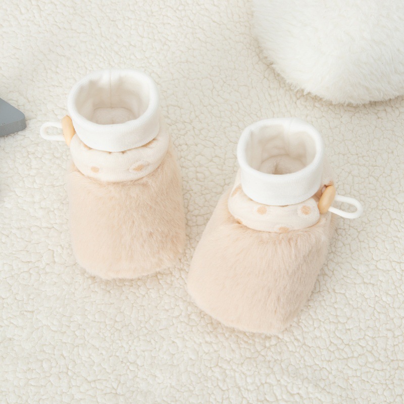 Stuffed Baby Pre-Step Shoes Winter Baby Shoes Warm Baby Boots 0-12 Months Soft Sole Thickened Baby Shoes